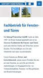 Mobile Screenshot of kintopf-fensterbau.de