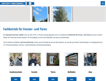 Tablet Screenshot of kintopf-fensterbau.de
